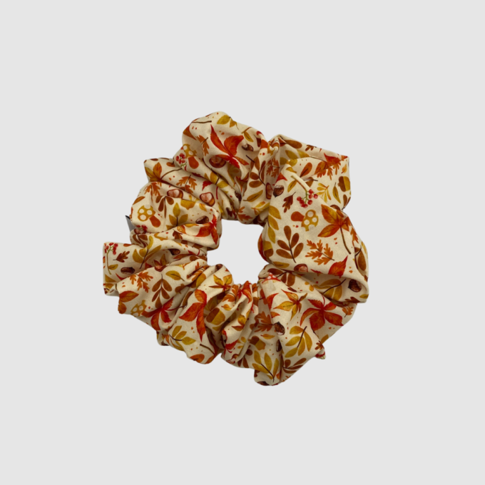 ΥΦΑΣΜΑΤΙΝΑ SCRUNCHIES - Autumn Leaves, XL