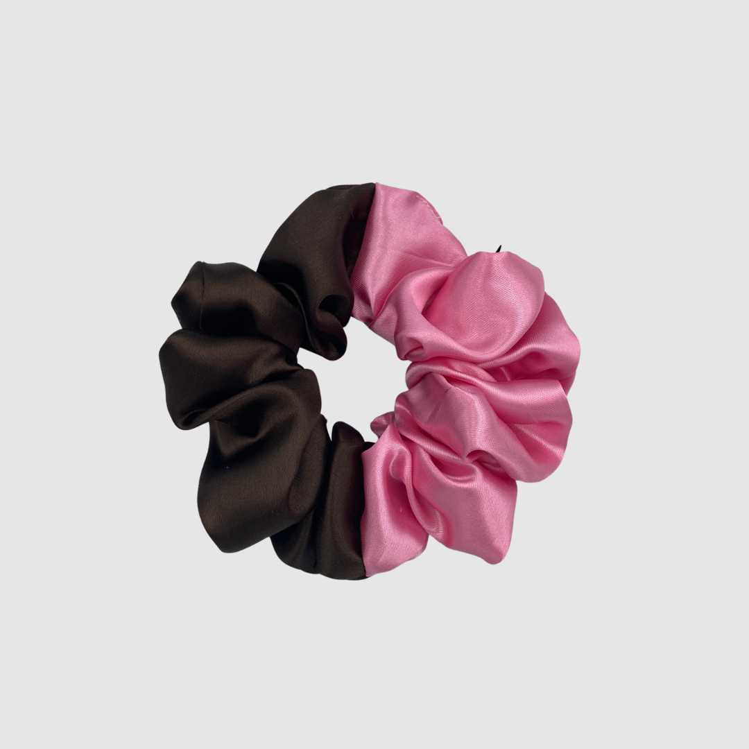 ΣΑΤΕΝ ΔΙΧΡΩΜΑ SCRUNCHIES